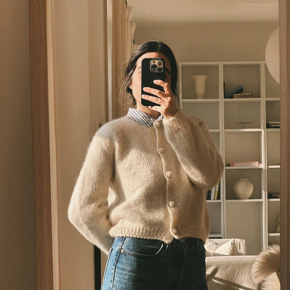 Cynthia cardigan English PDF pattern — GREGORIA FIBERS